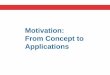 Motivation: From Concept to Applications