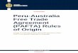 Unclassified Peru-Australia Free Trade Agreement (PAFTA 