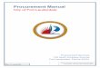 Procurement Manual 6th DRAFT #6 / 12-1-2015