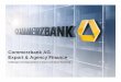 Commerzbank AG Export & Agency Finance