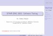 SFWR ENG 3S03: Software Testing