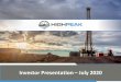 Investor Presentation July 2020 - HighPeak Energy