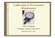 Calibration & Preventative Maintenance - IKEV