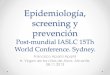 Epidemiología, screening y prevención - GIDO | Grupo de 