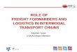 ROLE OF FREIGHT FORWARDERS AND LOGISTICS IN INTERMODAL 