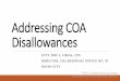 Addressing COA Disallowances - PAGBA