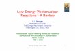 Low-Energy Photonuclear Reactions—A Review