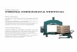 Ficha técnica prensa hidráulica vertical