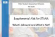 Supplemental Aids for STAAR: What's Allowed and What's Not?