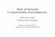 Role of Schools In Sustainable Development
