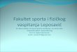 Fakultet sporta i fizičkog vaspitanja Leposavić