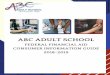 ABC ADULT SCHOOL CONSUMER INFORMATION GUIDE FEDERAL 