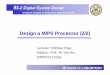 Design a MIPS Processor (2)