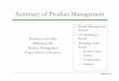 Summary of Product Management - Fuqua School of Business