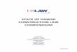 STATE OF HAWAII CONSTRUCTION LAW COMPENDIUM
