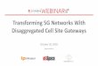 Transforming 5G Networks With Disaggregated Cell Site Gateways