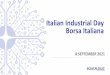 Italian Industrial Day Borsa Italiana