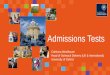 Admissions Tests - UCAS