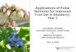 Applications of Foliar Nutrients for Improved Fruit Set in 