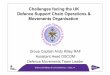 Challenges facing the UK Defence Support Chain Operations 