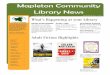 Mapleton Community Library News
