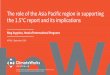 The role of the Asia Pacific region in supporting the 1.5 