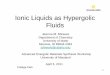 Ionic Liquids as Hypergolic Fluids