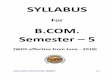 B.COM. Semester 5 - Saurashtra University