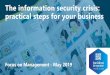 The information security crisis: practical steps for your 