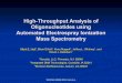 High-Throughput Analysis of Oligonucleotides using 