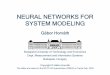 NEURAL NETWORKS FOR SYSTEM MODELING