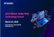 2019 Silicon Valley Risk Technology Forum
