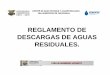 REGLAMENTO DE DESCARGAS DE AGUAS RESIDUALES