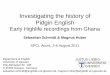 Investigating the history of Pidgin English