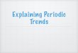 Explaining Periodic Trends - Ms. kropac