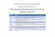 Tectonic Processes and Hazards Enquiry Question 1: Why are 