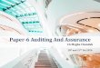 Paper-6 Auditing And Assurance - WIRC-ICAI
