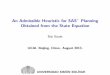 An Admissible Heuristic for SAS+ Planning Obtained from 