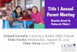 Title I Annual Parent Meeting FY22 - ljhs.org