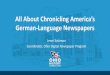 All About Chronicling America’s German-Language Newspapers