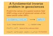 A fundamental inverse problem in geosciences