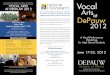 DEPAUW UNIVERSITY SCHOOL OF MUSIC VOCAL ARTS Vocal …