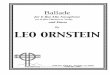 (or B flat Clarinet or Viola) and Piano by LEO ORNSTEIN