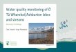 Water quality monitoring of Ō Tū Wharekai/Ashburton lakes