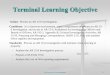 Terminal Learning Objective - TJAGLCS