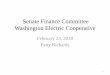 Senate Finance Committee Washington Electric Cooperative
