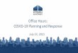 Office Hours: COVID-19 Planning and Response