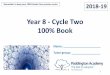 Year 8 ‐Cycle Two 100% Book - Paddington Academy