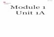 Module 1 Unit 1A