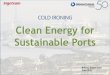 COLD IRONING Clean Energy for Sustainable Ports